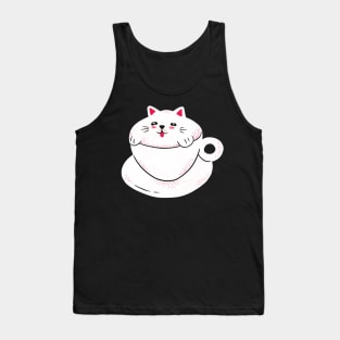 Coffee Cat Tank Top